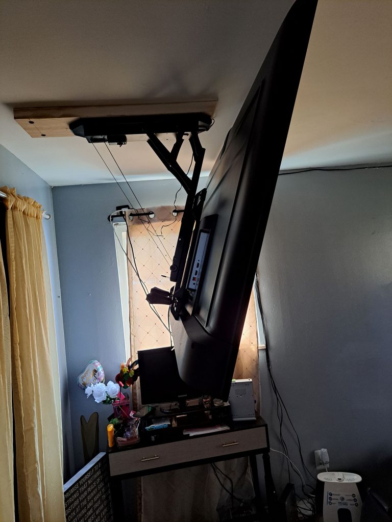 Hanging a TV – From the ceiling!