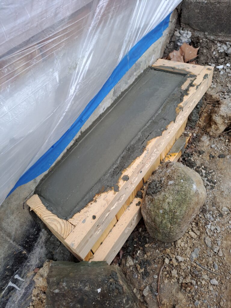 Small concrete job